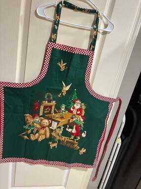 Vintage Handmade Goose Christmas Apron